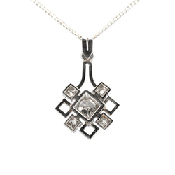 Pendentif en platine et diamants