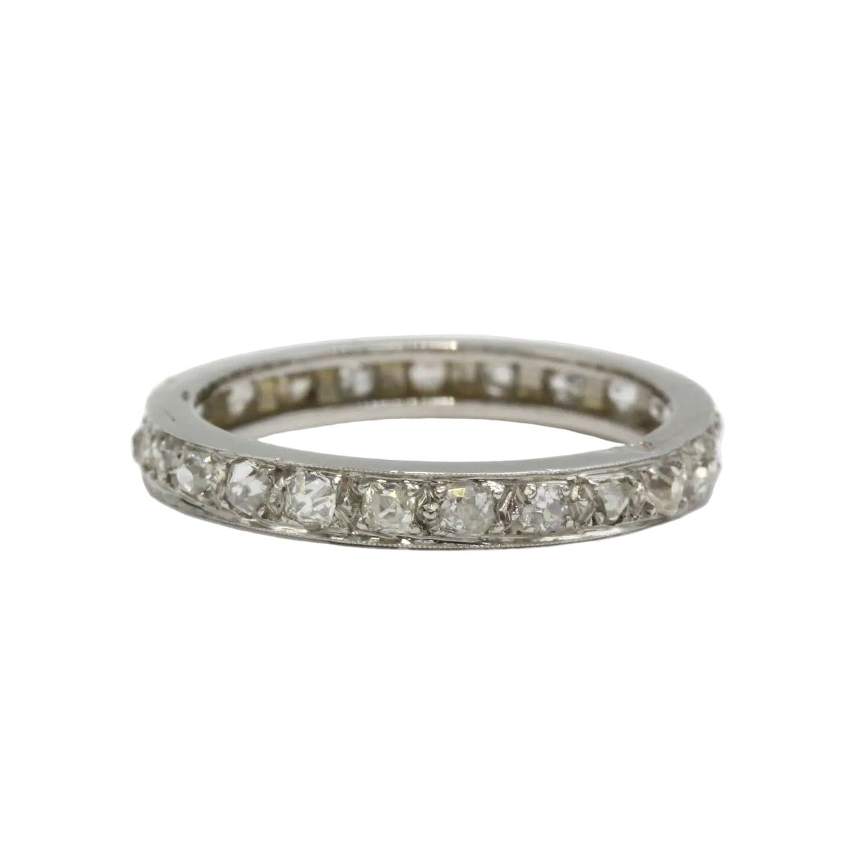 Bague Alliance en platine et diamants