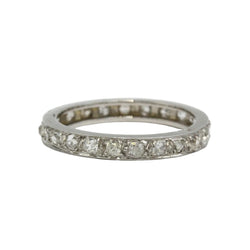 Bague Alliance en platine et diamants