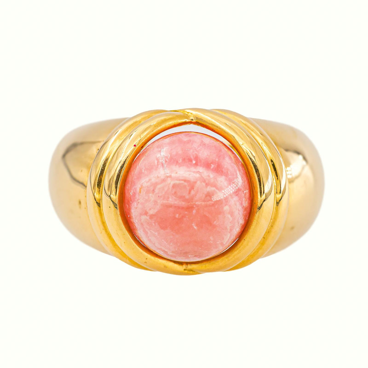 Bague  Dôme Or jaune  Œil de tigre