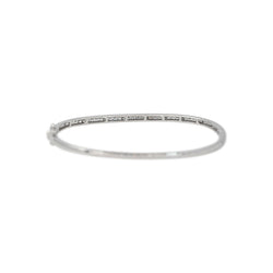 Bracelet Jonc Or blanc Diamant