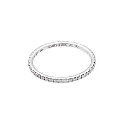 Bague Boucheron, « Epure », or blanc, diamants.