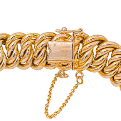 Bracelet Maille américaine Or rose
