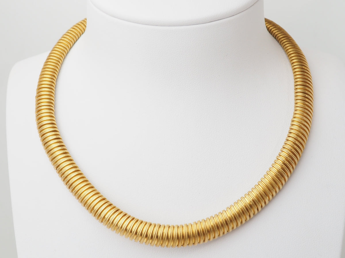 Collier Tubogas en or jaune