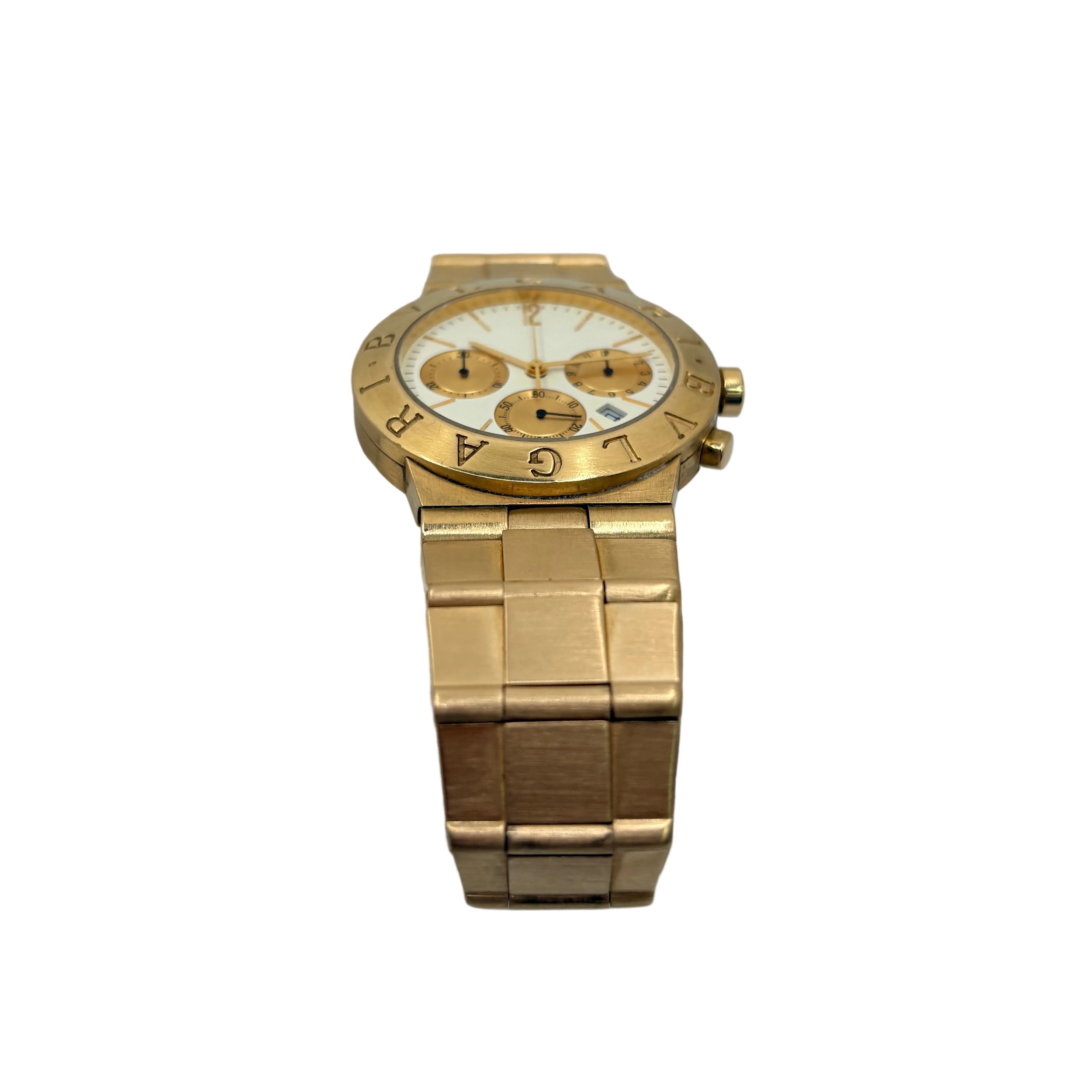 Montre BULGARI "Diagono" en or jaune