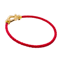 Bracelet FRED "Force 10" MM en or jaune et diamants
