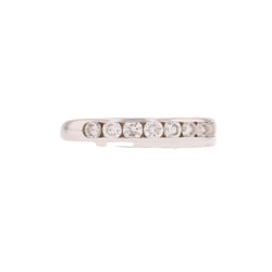 Bague Alliance en or blanc et diamants