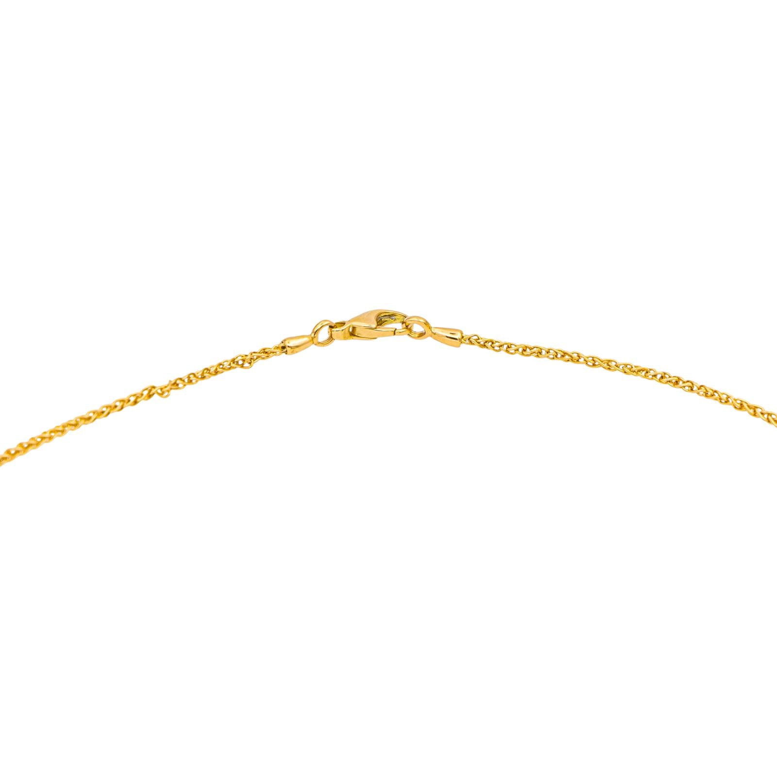 Necklace  Yellow gold Sapphire 