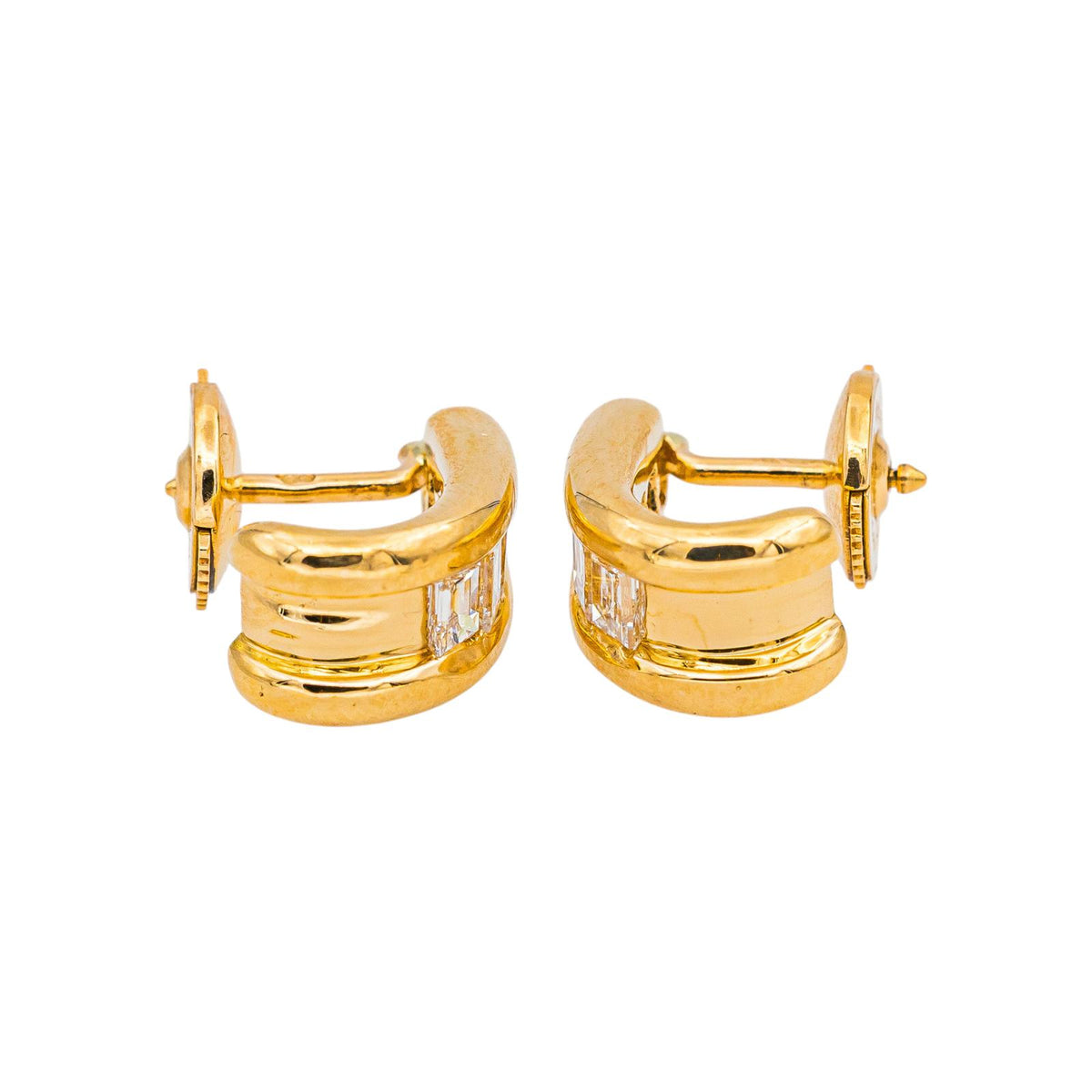 Boucles d'oreilles Or jaune Diamant