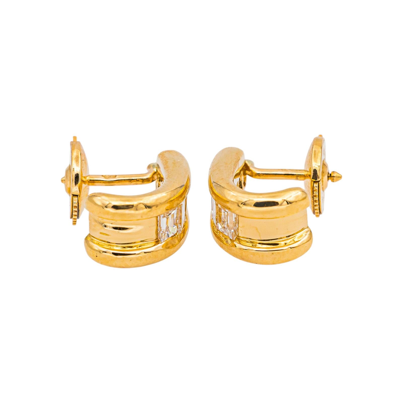 Boucles d'oreilles Or jaune Diamant