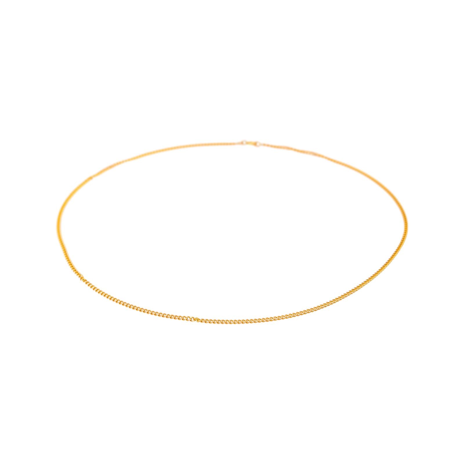 Collier  Maille gourmette  Or rose