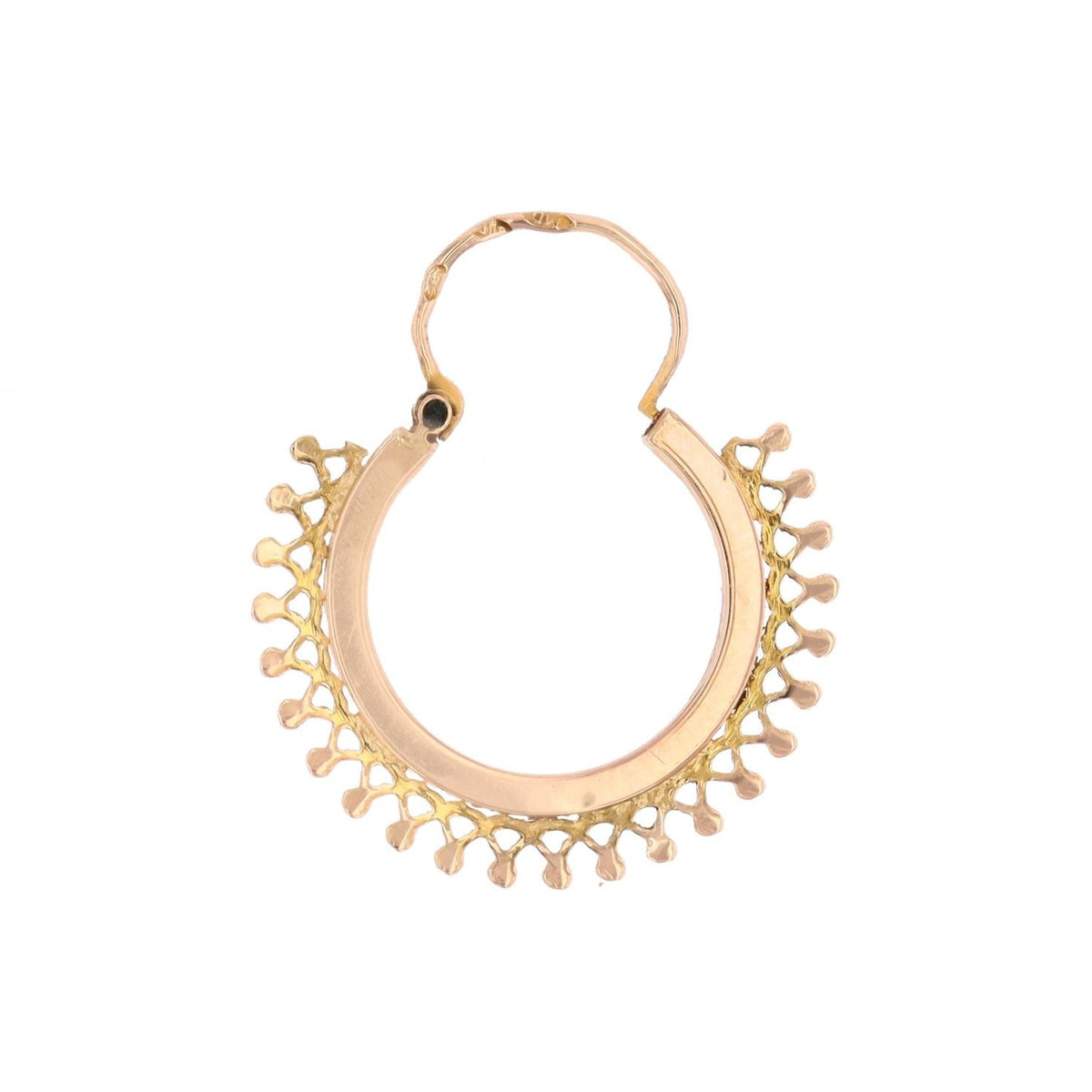 Mono boucle d'oreille Créole en or rose