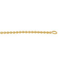 Collier Maille boule Or jaune