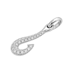 Pendentif POMELLATO Amo en or blanc et diamants