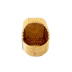 Bague Cocktail MARIE LICHTENBERG "Heart Mini Scap" en or jaune, émail et diamants