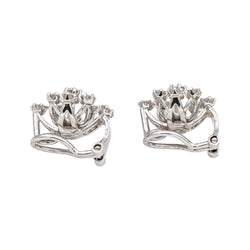 Boucles d'oreilles Clips Or blanc Diamant