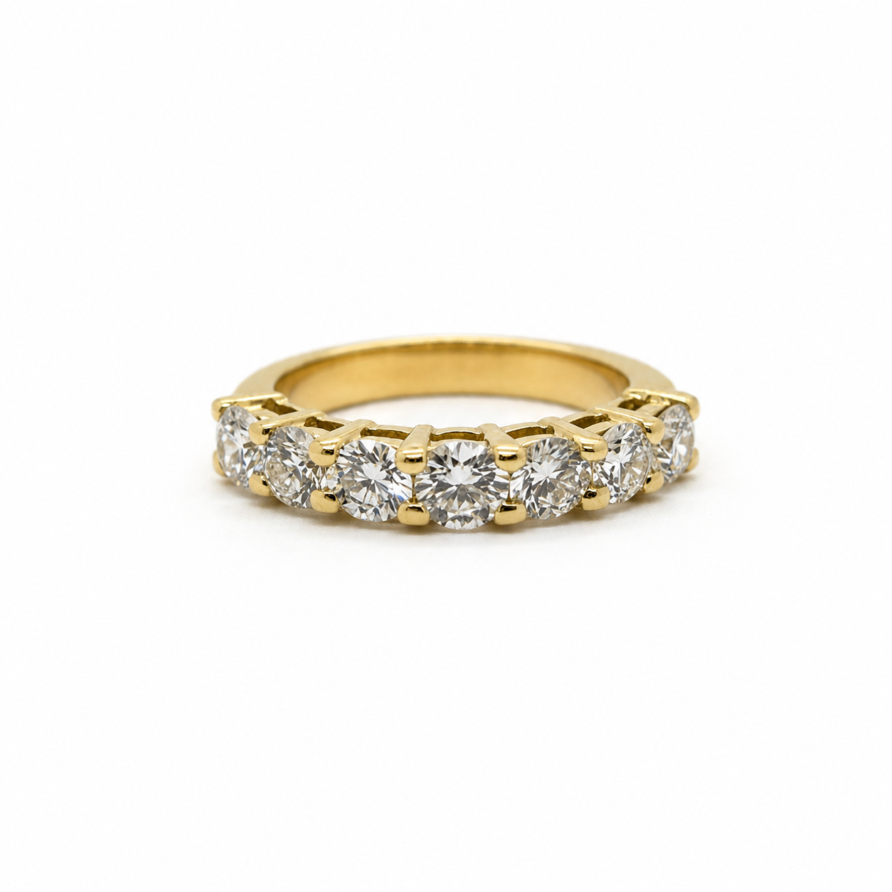 Bague Alliance en or jaune et diamants