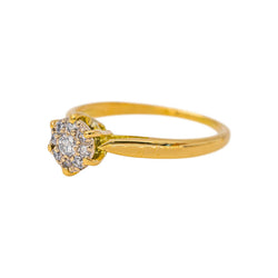Bague Marguerite Or jaune Diamant