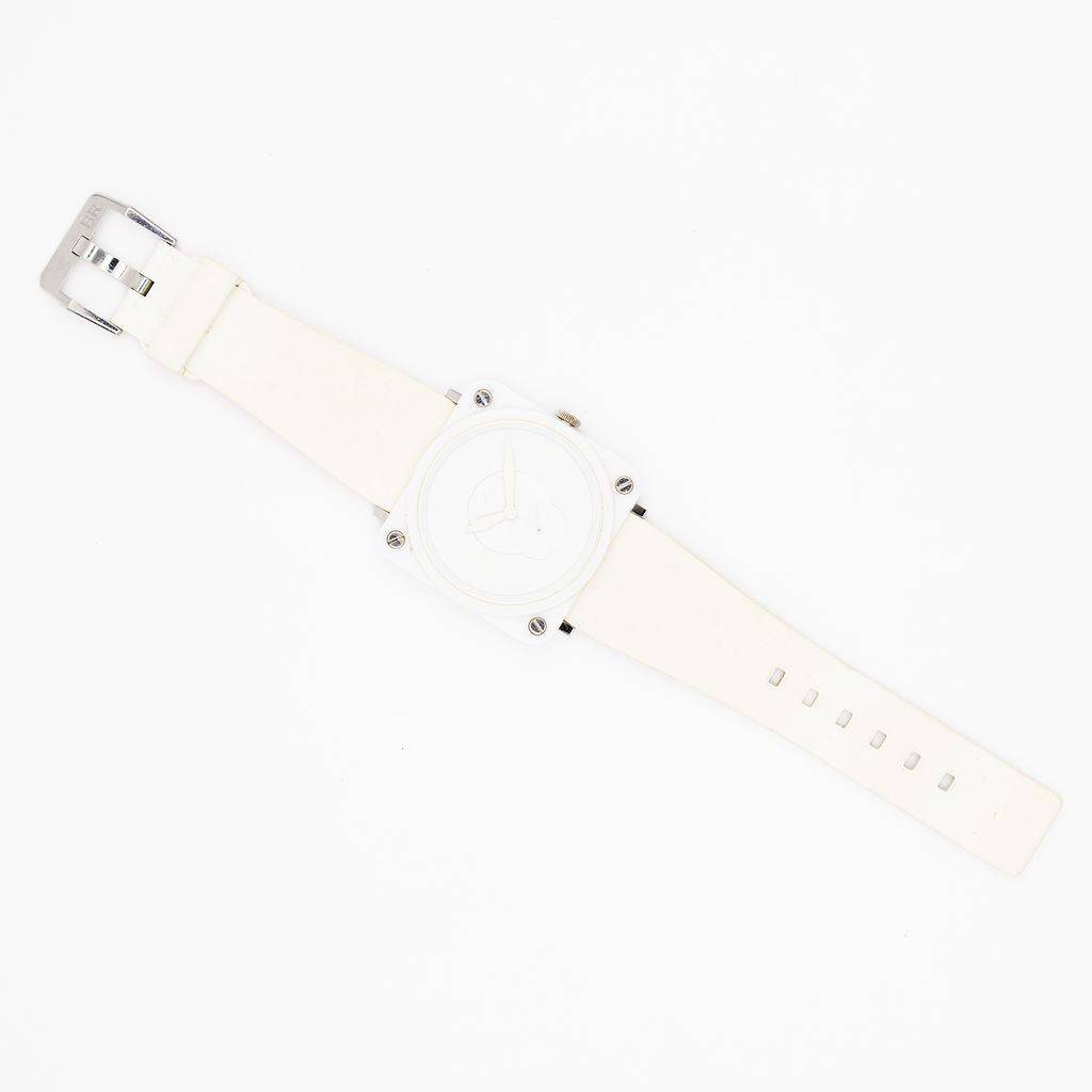 Montre BELL & ROSS BR-S Phantom Ceramic en céramique, acier et caoutchouc