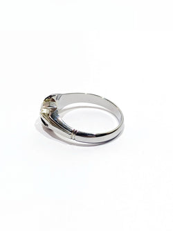 Bague Solitaire en or blanc et diamants