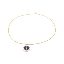 Messika Collier  Lucky Move Or jaune Lapis Lazuli