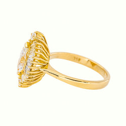 Bague Marquise Or jaune Diamant