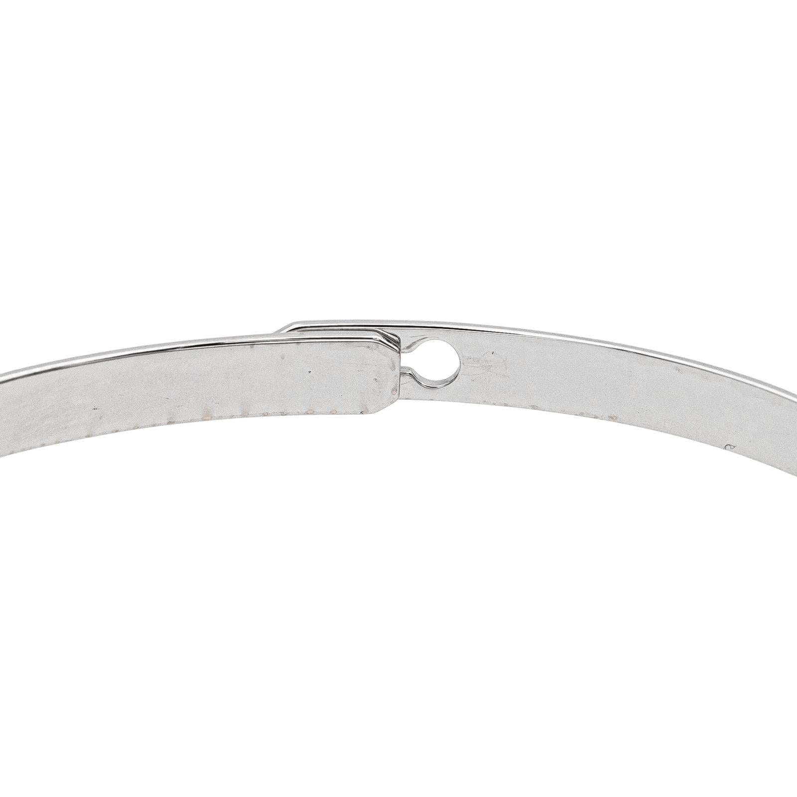 Dinh Van Bracelet Jonc Serrure Or blanc Diamant