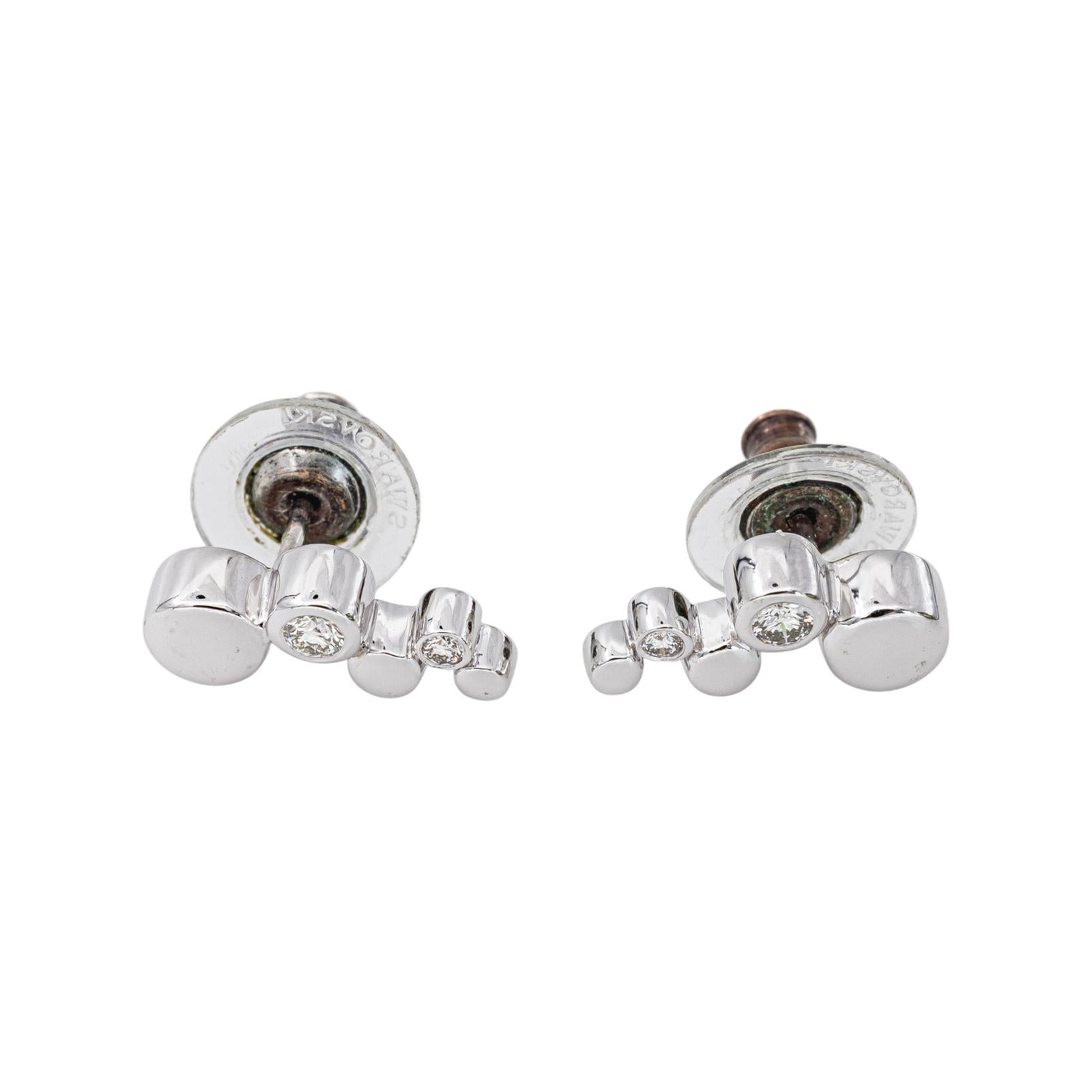 Boucles d'oreilles  Or blanc Diamant