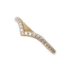 Bague Alliance TIFFANY & CO. Soleste V en or jaune et diamants