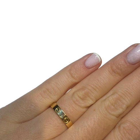 Bague Alliance Love PM en or jaune