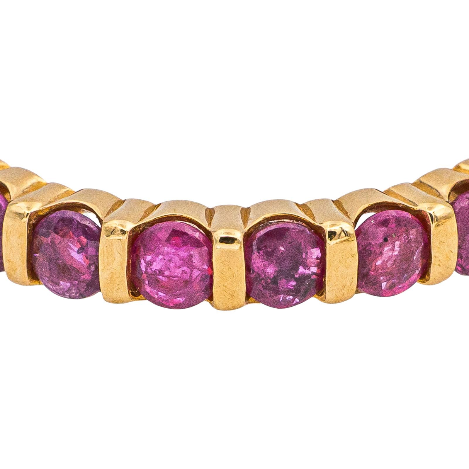Bague Or jaune Rubis