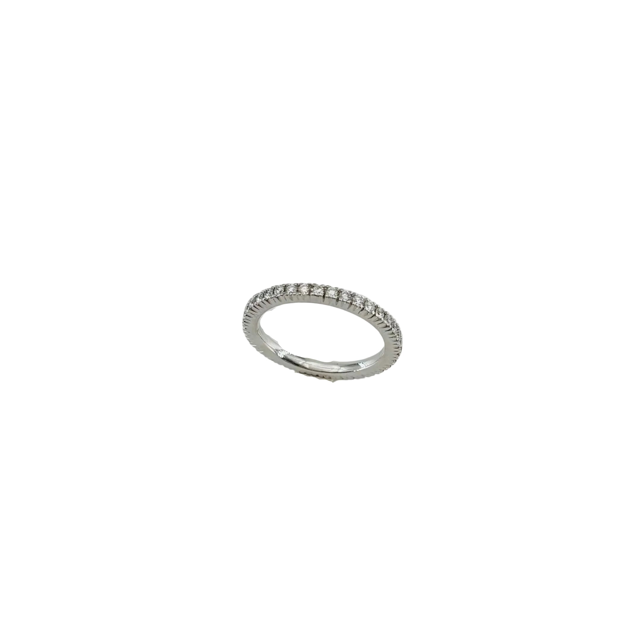 Bague Alliance en or blanc et diamants