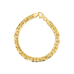 Bracelet Maille haricot Or jaune