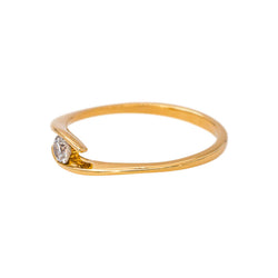 Bague Solitaire Or jaune Diamant