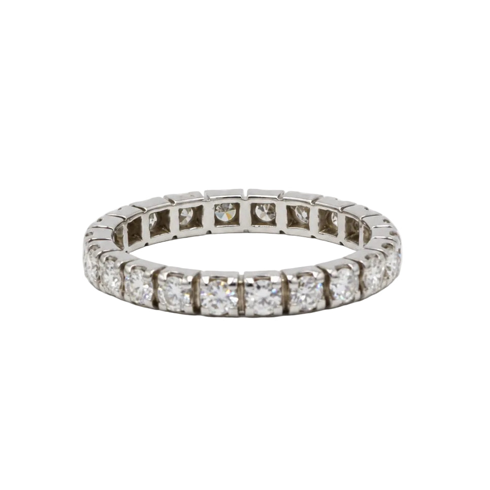 Bague Alliance en or blanc et diamants