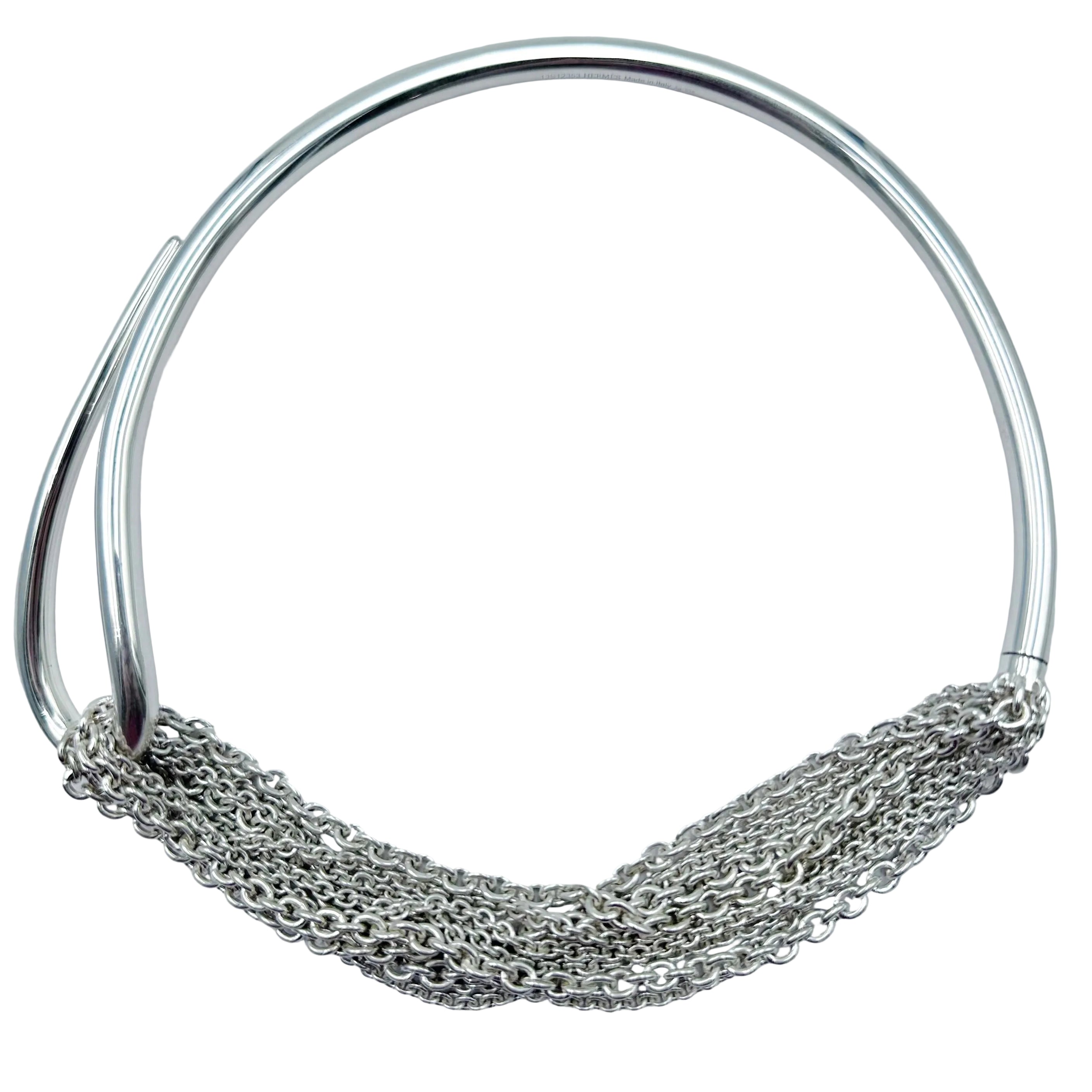 Collier HERMÈS "Licol" en argent
