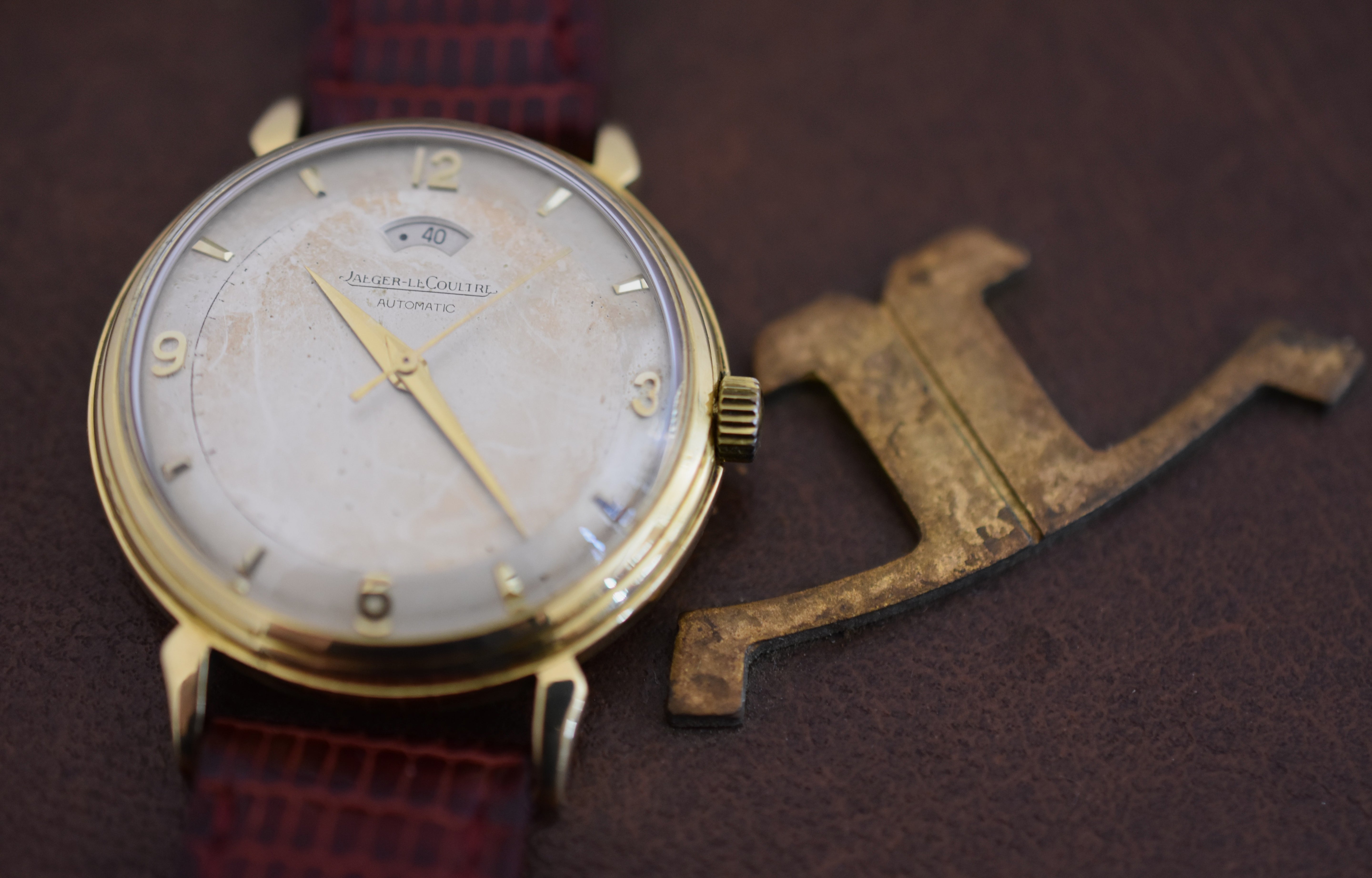 Jaeger-LeCoultre Power Reserve "40 heures", calibre 481 Bumper, or jaune 18 carats, 1953
