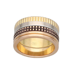 Bague Bandeau BOUCHERON "Quatre" en or or blanc, or jaune, or rose et pvd