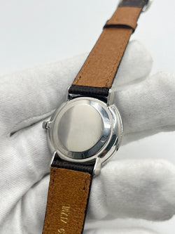 Montre OMEGA "De Ville" en acier et cuir