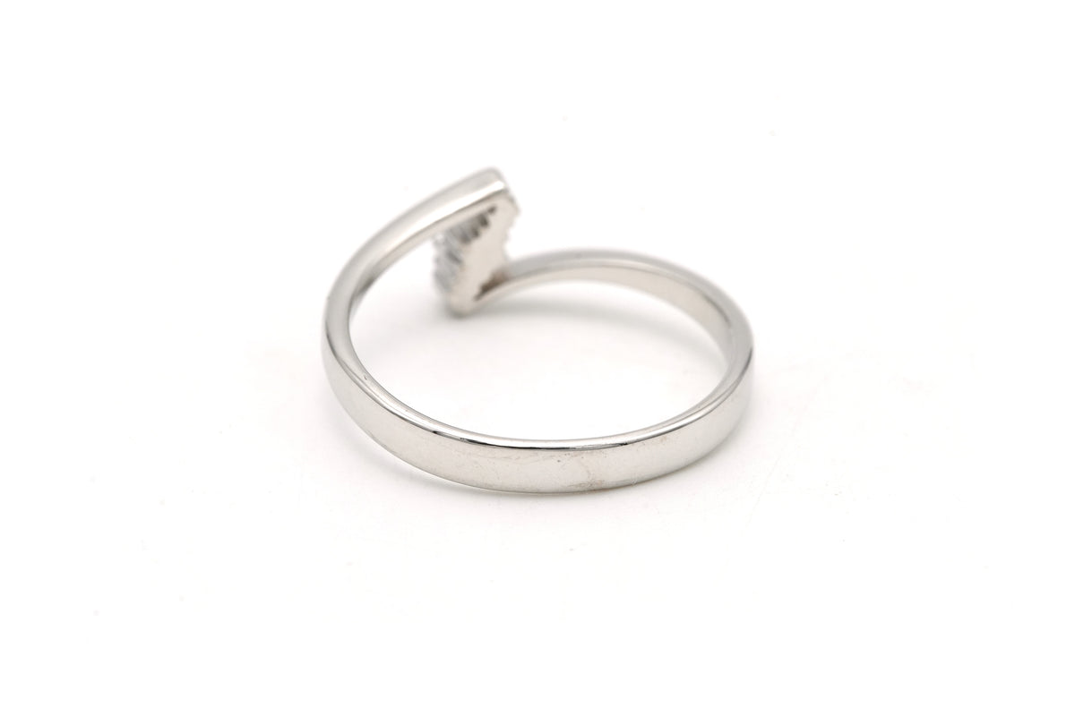 Bague Toi & Moi en or blanc et diamants