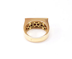 Bague Jonc en or jaune et diamants