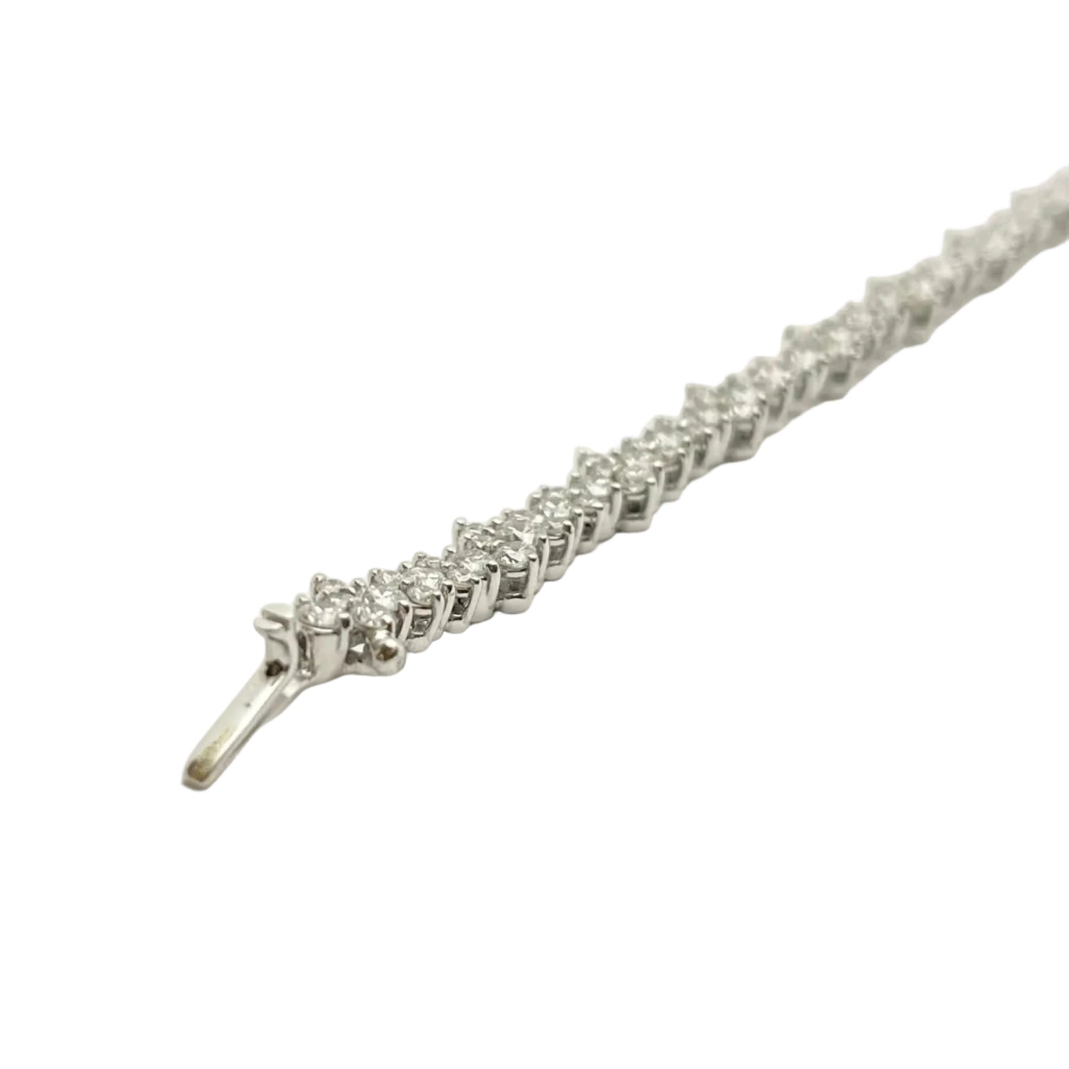 Bracelet Ligne en or blanc et diamants