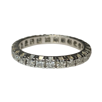 Bague Alliance en platine et diamants
