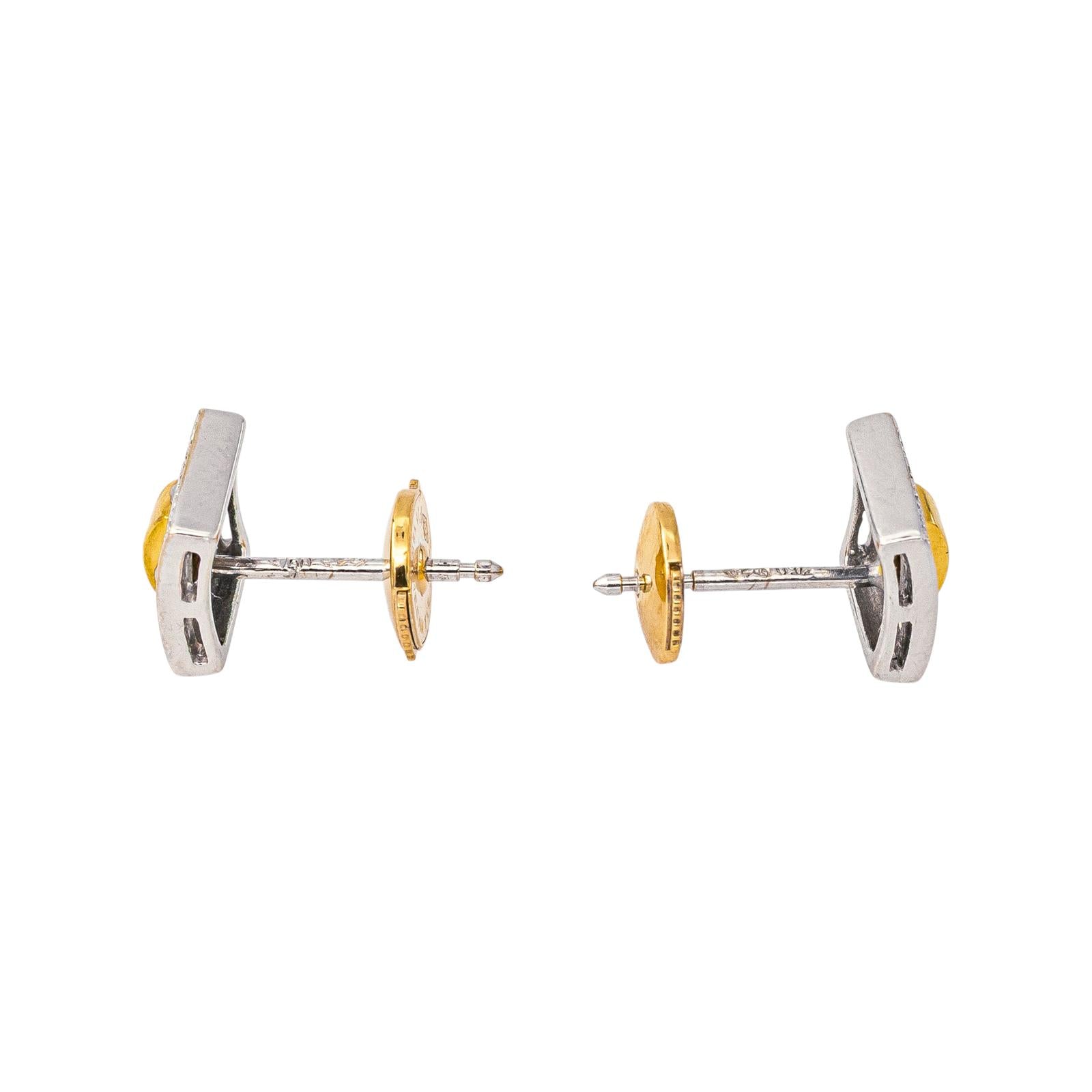 Boucles d'oreilles Or blanc Diamant