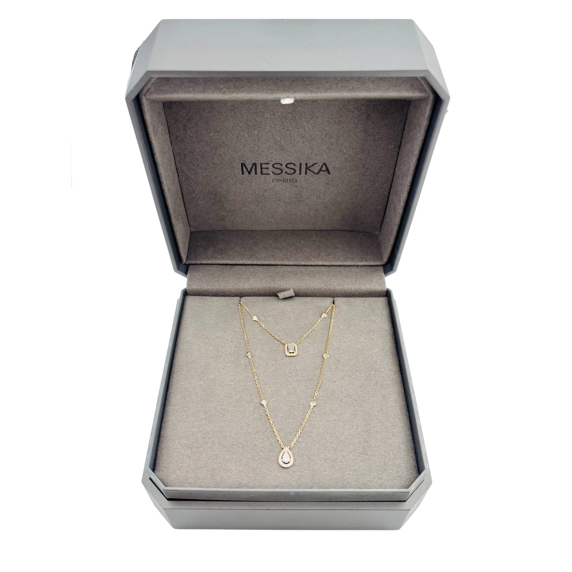 Collier Deux Rangs MESSIKA "My Twin" PM en or rose et diamants