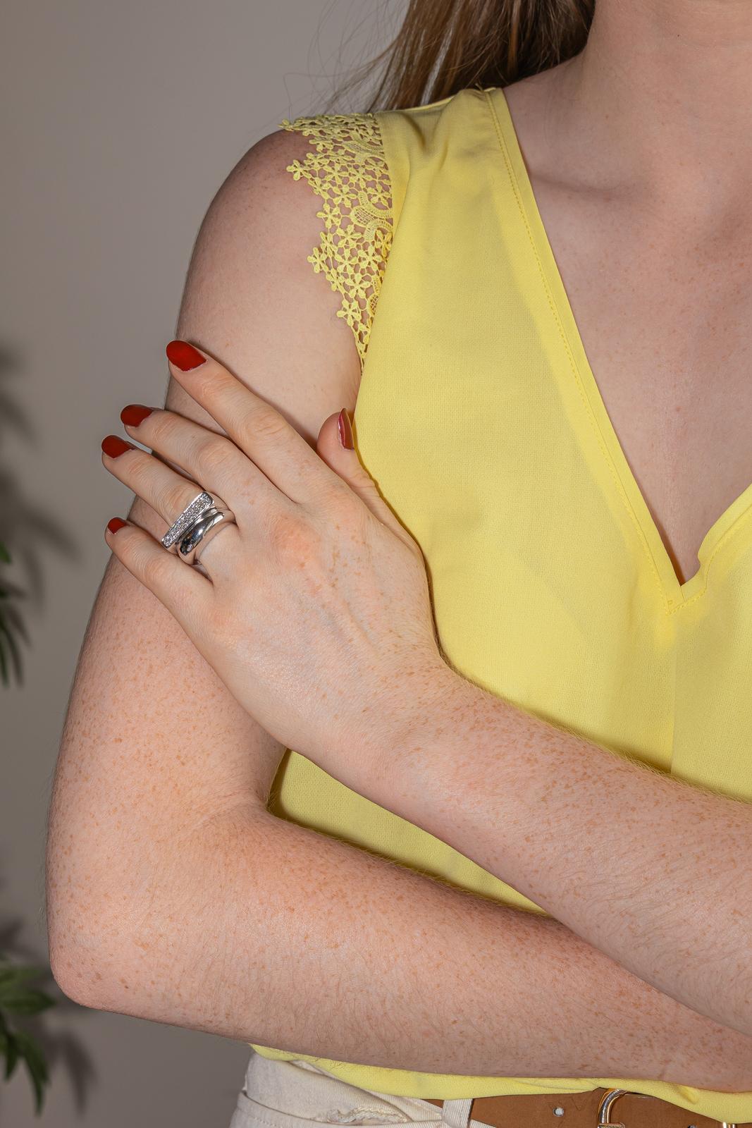 Fred Bague Success Or blanc Diamant