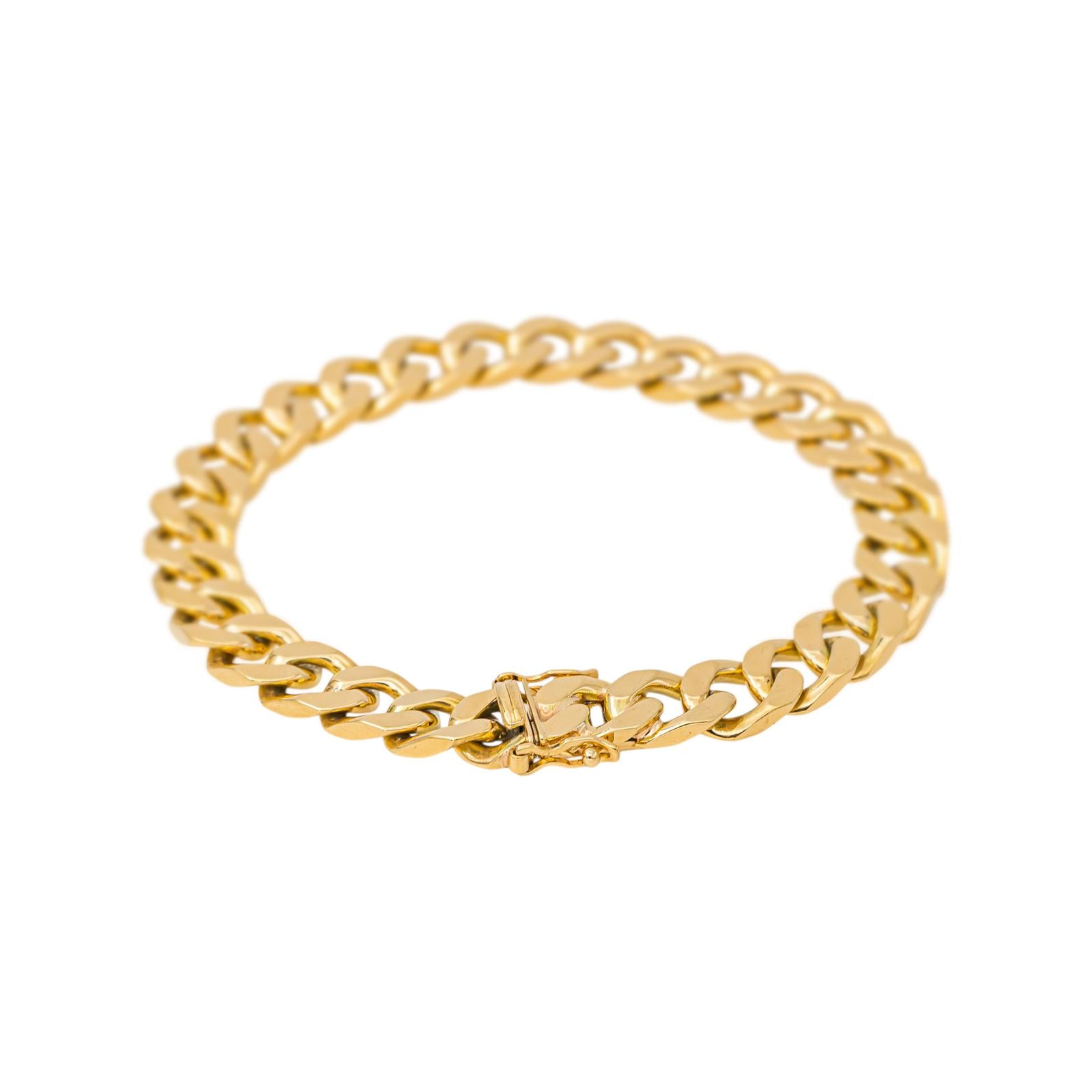 Bracelet Maille gourmette Or jaune