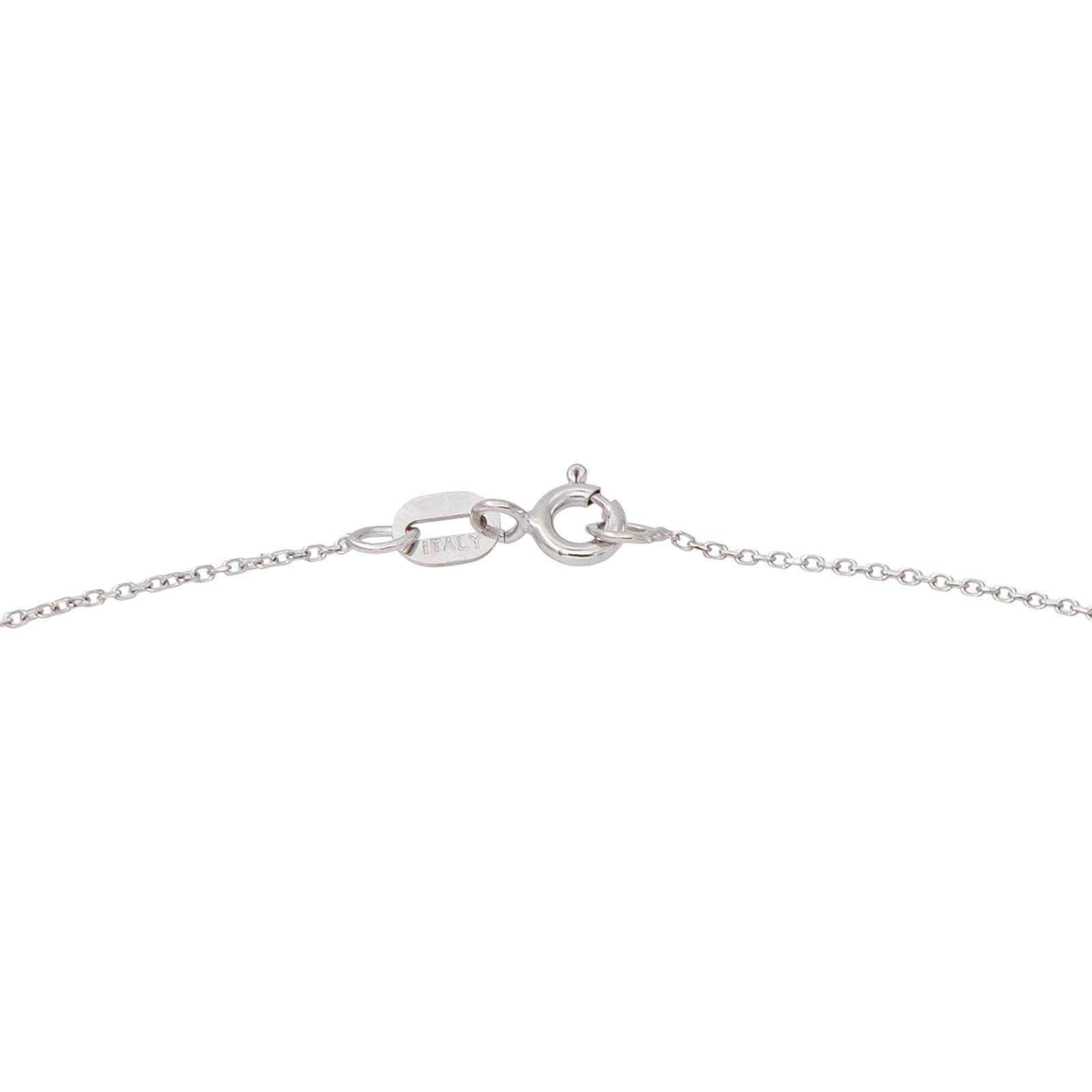 Collier Maille forçat Or blanc Diamant