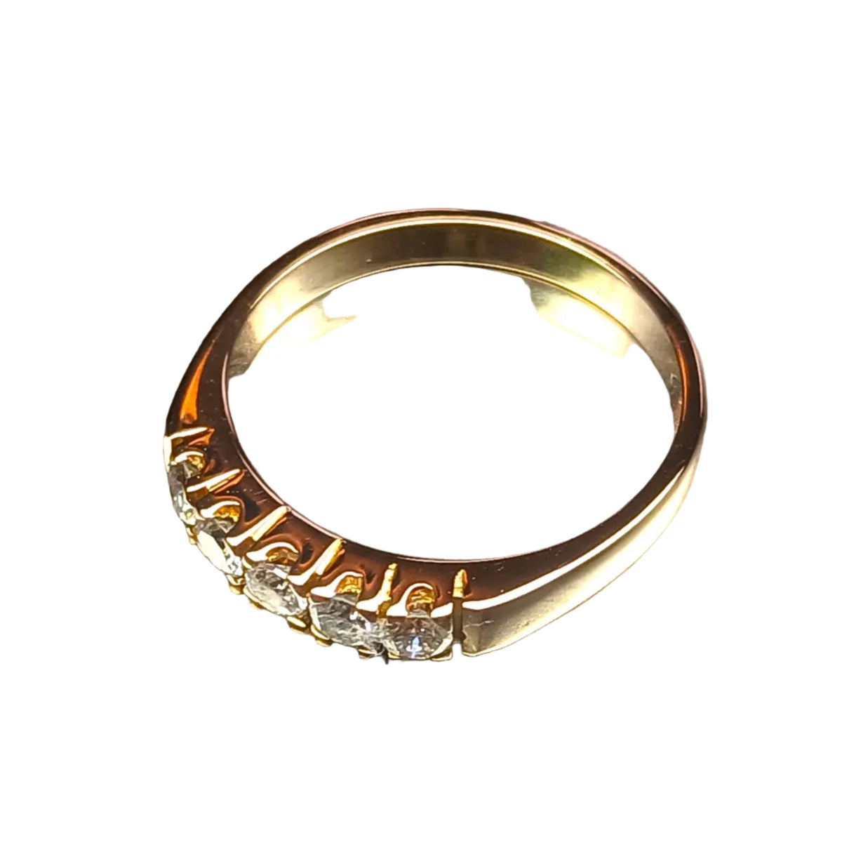 Bague Alliance en or rose et diamants