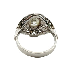 Bague Dôme en or blanc et diamants